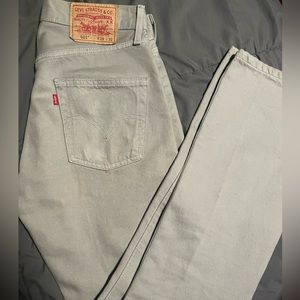 Levi’s 501  ,light ash gray  ,29w 32L